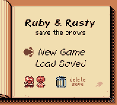 Ruby & Rusty (Homebrew) — Title screen
